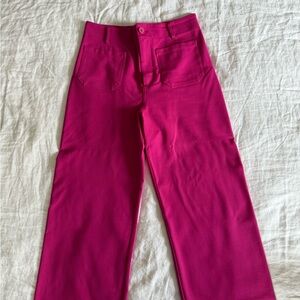 Vibrant Pink Wide-Leg Pants